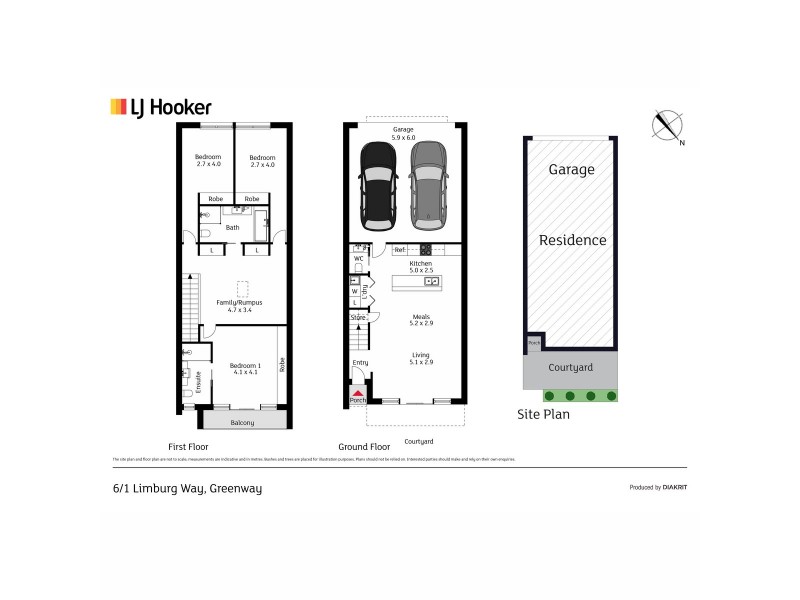 6/1 Limburg Way, Greenway ACT 2900 Floorplan