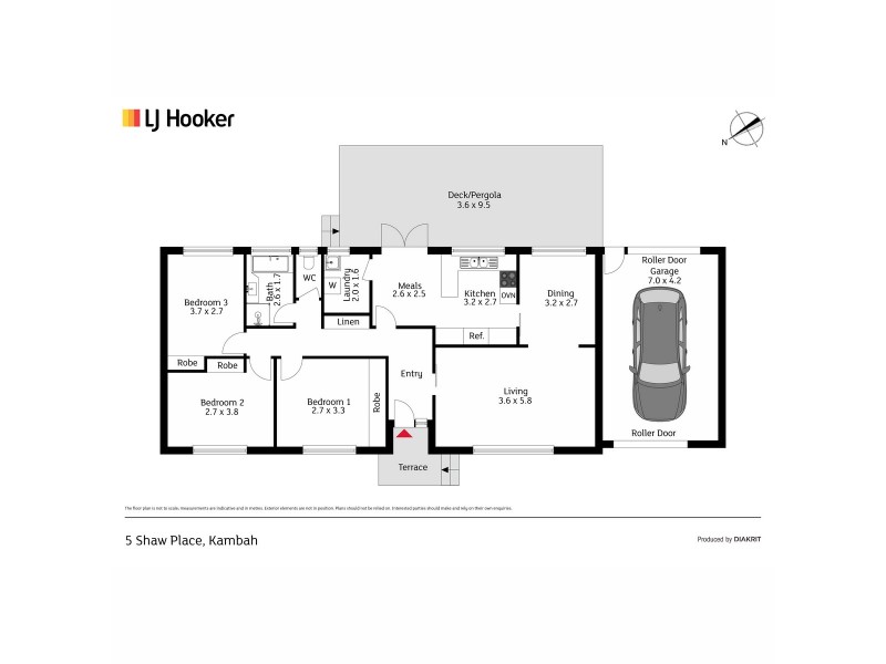 5 Shaw Place, Kambah ACT 2902 Floorplan