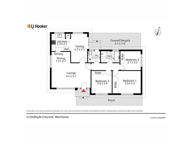 43 McBryde Crescent, Wanniassa ACT 2903 Floorplan