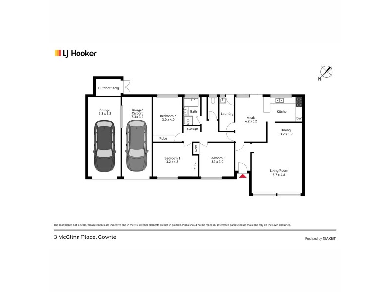 3 McGlinn Place, Gowrie ACT 2904 Floorplan