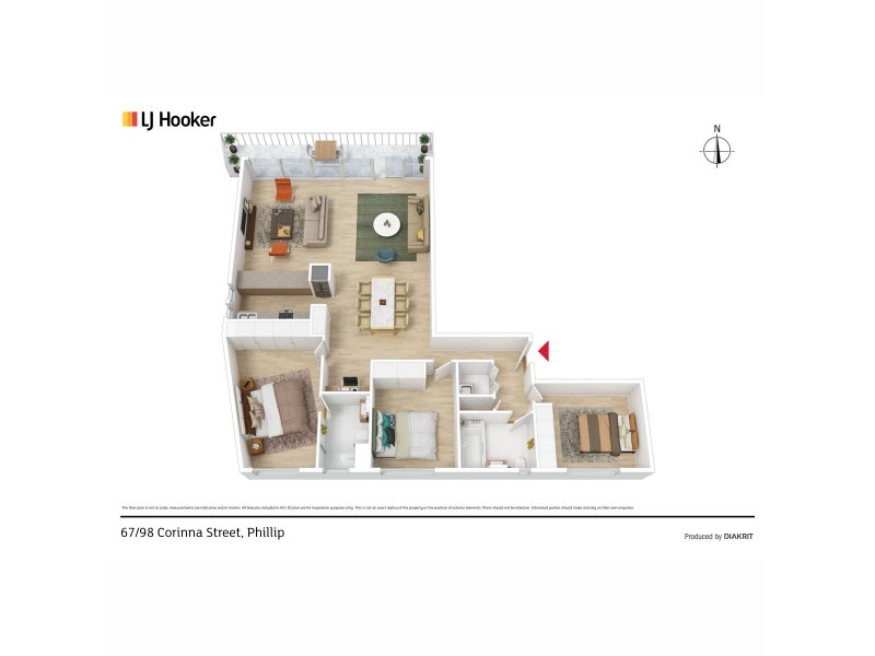 67/98 Corinna Street, Phillip ACT 2606 Floorplan