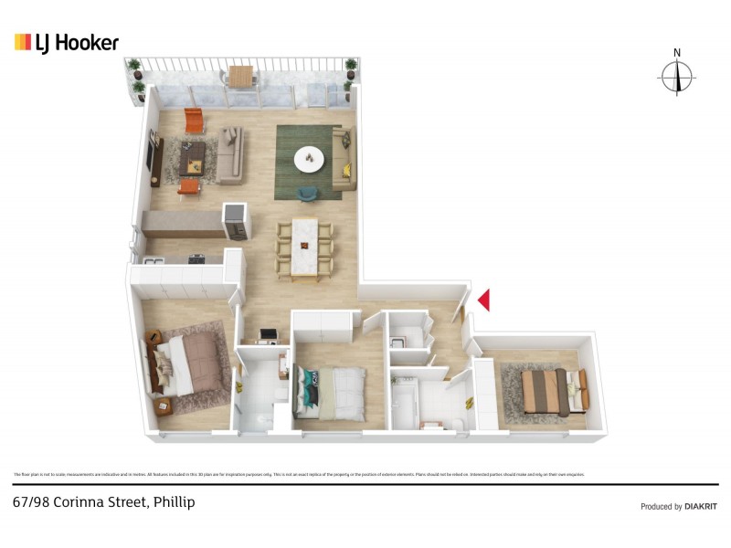 67/98 Corinna Street, Phillip ACT 2606 Floorplan