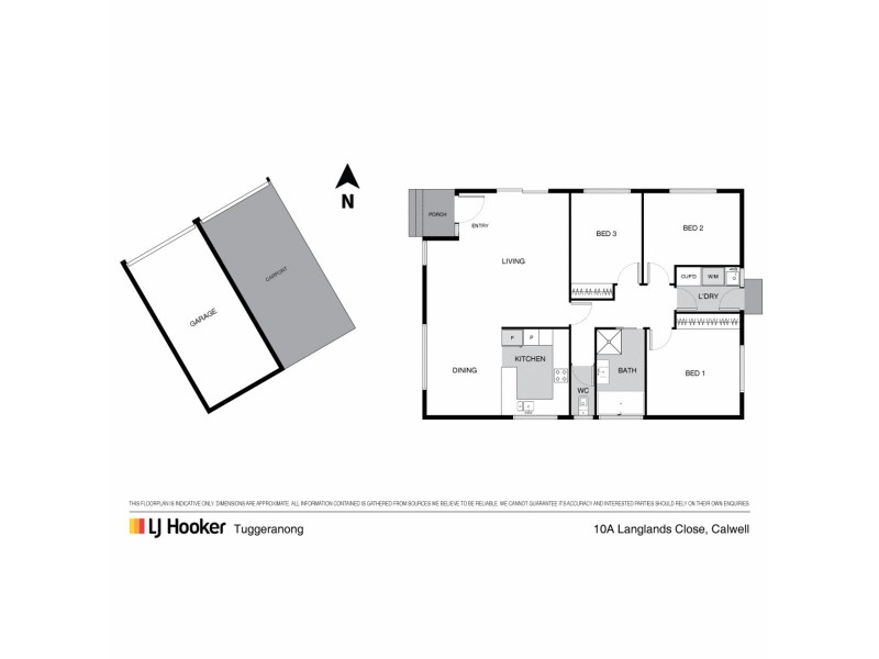 10A Langlands Close, Calwell ACT 2905 Floorplan