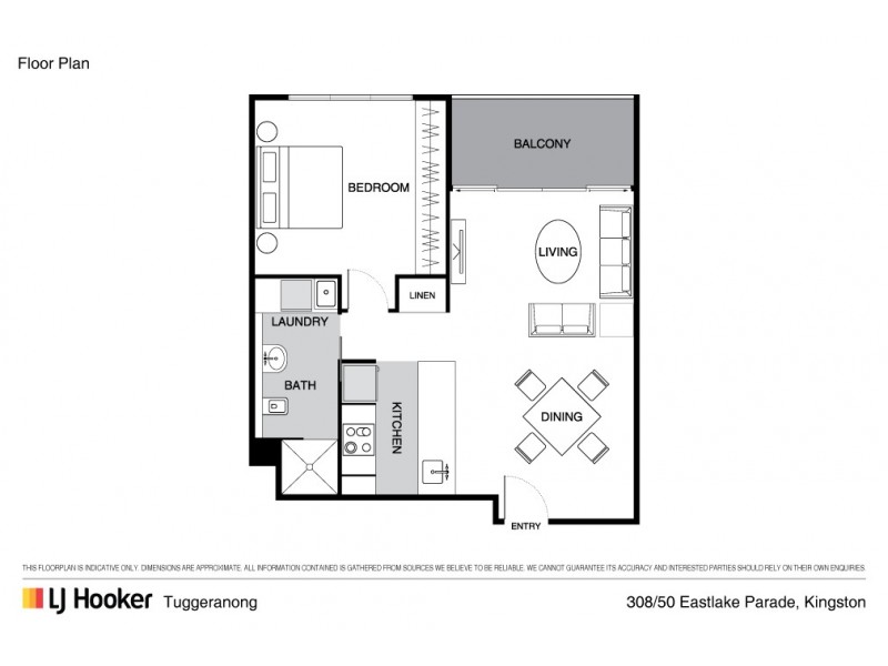 308/50 Eastlake Parade, Kingston ACT 2604 Floorplan