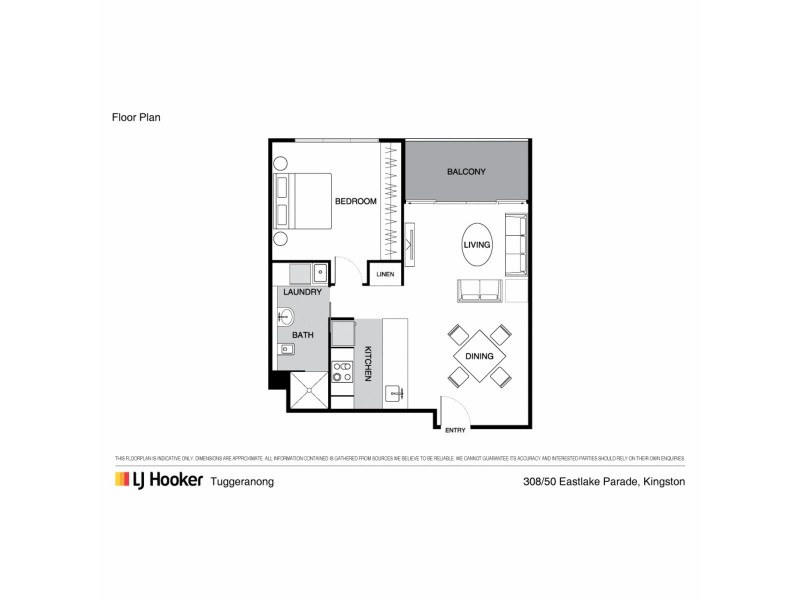 308/50 Eastlake Parade, Kingston ACT 2604 Floorplan