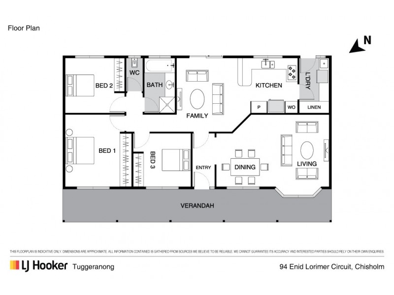 94 Enid Lorimer Circuit, Chisholm ACT 2905 Floorplan