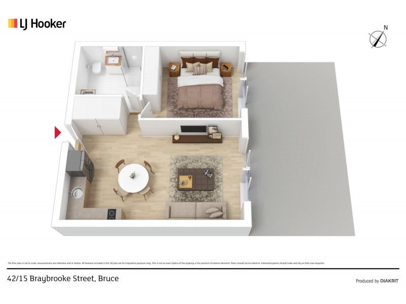 42/15 Braybrooke Street, Bruce ACT 2617 Floorplan
