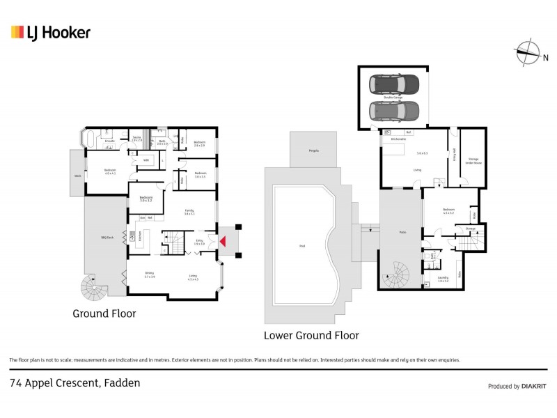 74 Appel Crescent, Fadden ACT 2904 Floorplan
