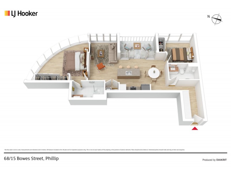 68/15 Bowes Street, Phillip ACT 2606 Floorplan