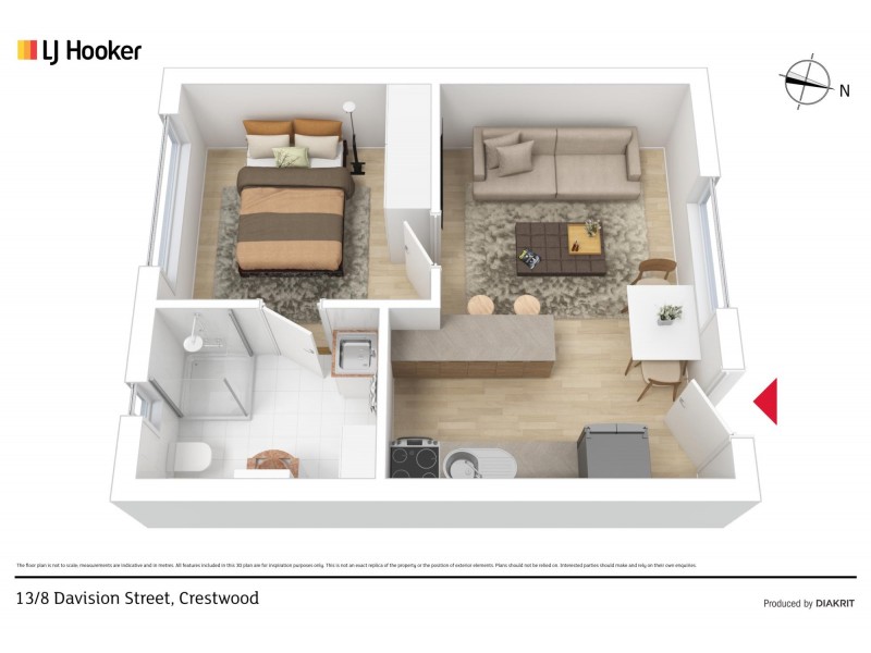 13/8 Davison Street, Queanbeyan NSW 2620 Floorplan