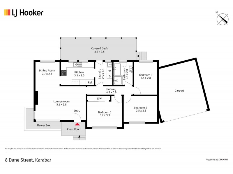 8 Dane Street, Karabar NSW 2620 Floorplan