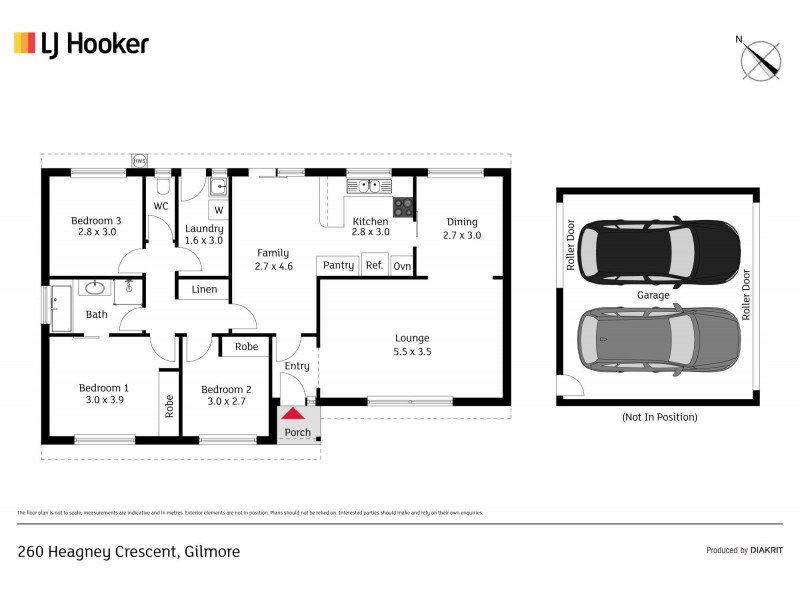 260 Heagney Crescent, Gilmore ACT 2905 Floorplan