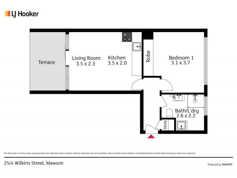 25/4 Wilkins Street, Mawson ACT 2607 Floorplan