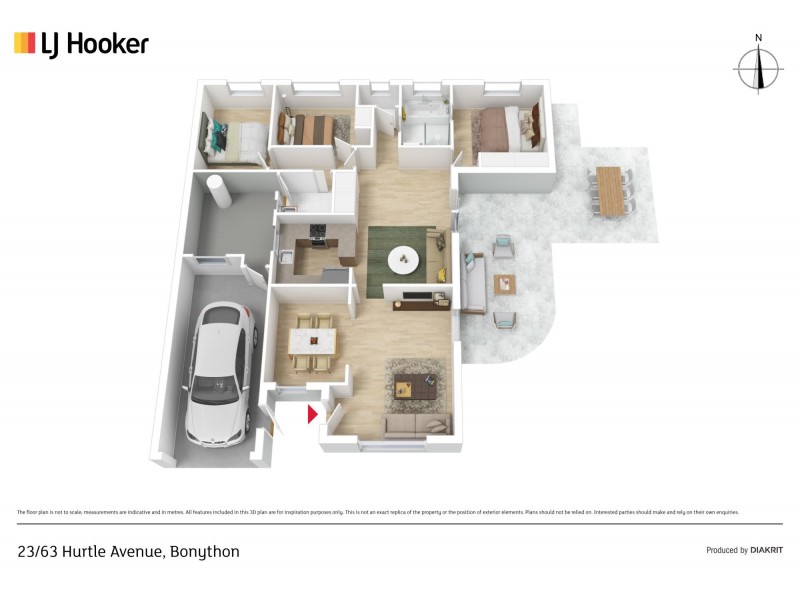 23/63 Hurtle Avenue, Bonython ACT 2905 Floorplan