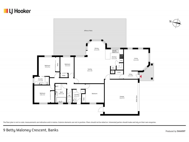 9 Betty Maloney Crescent, Banks ACT 2906 Floorplan