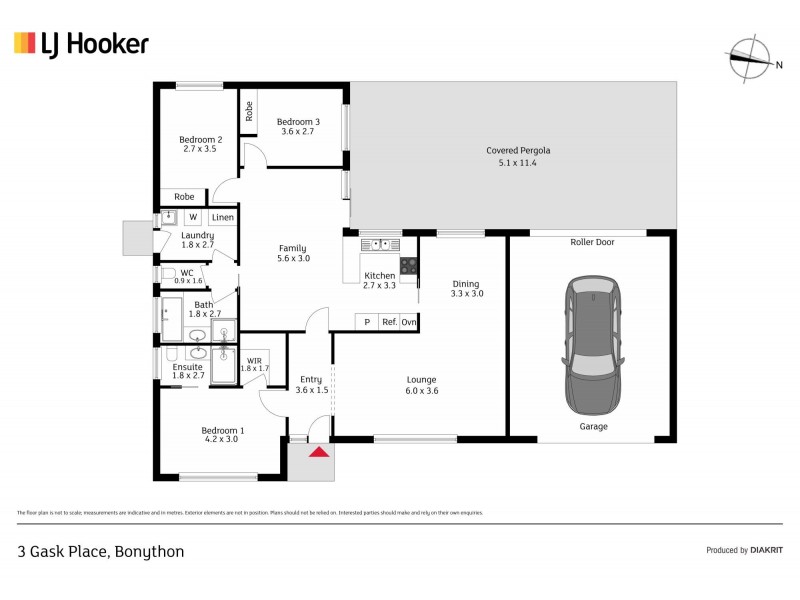 3 Gask Place, Bonython ACT 2905 Floorplan