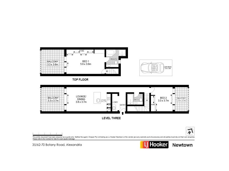 35/62-72 Botany Road, Alexandria NSW 2015 Floorplan
