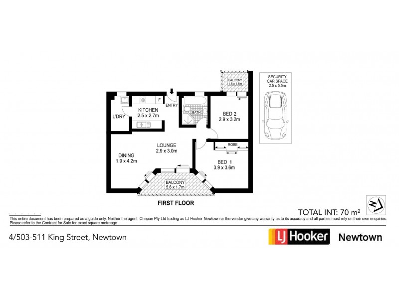 4/503-511 King Street, Newtown NSW 2042 Floorplan