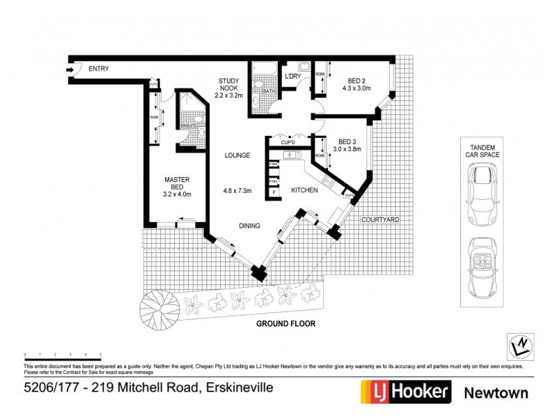 5206/177 – 219 Mitchell Road, Erskineville NSW 2043 Floorplan