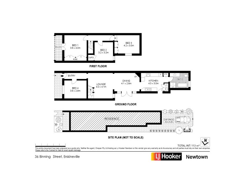 36 Binning Street, Erskineville NSW 2043 Floorplan