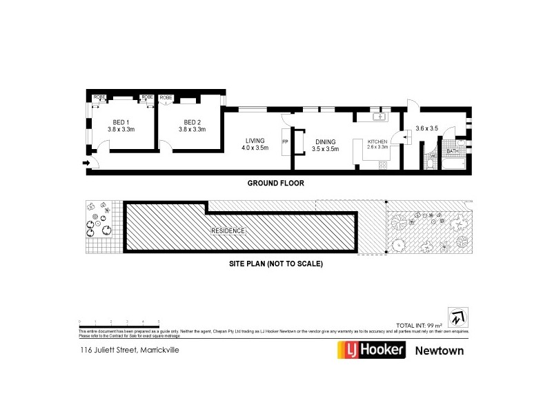 116 Juliett Street, Marrickville NSW 2204 Floorplan