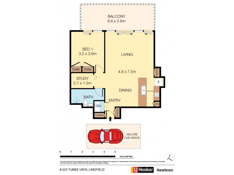412/3 Tubbs View, Lindfield NSW 2070 Floorplan
