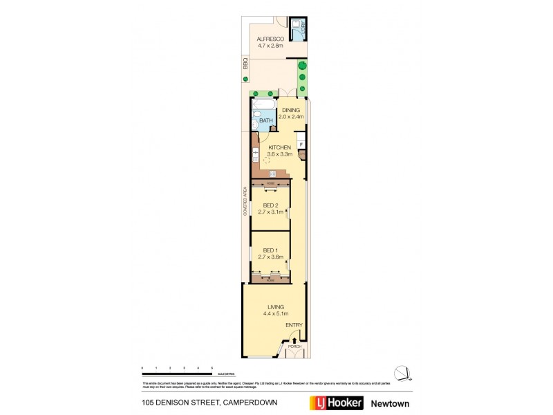 2/2B Gladstone Street, Newtown NSW 2042 Floorplan