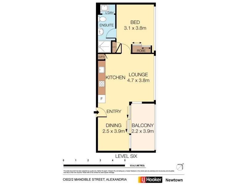 C602/2-6 Mandible Street, Alexandria NSW 2015 Floorplan
