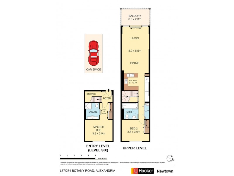L37/274 Botany Road, Alexandria NSW 2015 Floorplan