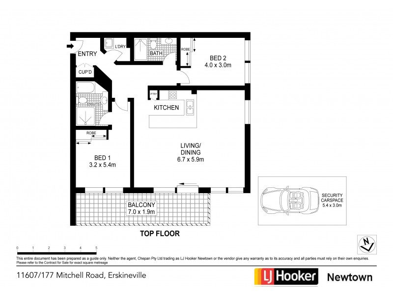 11607/177-219 Mitchell Road, Erskineville NSW 2043 Floorplan
