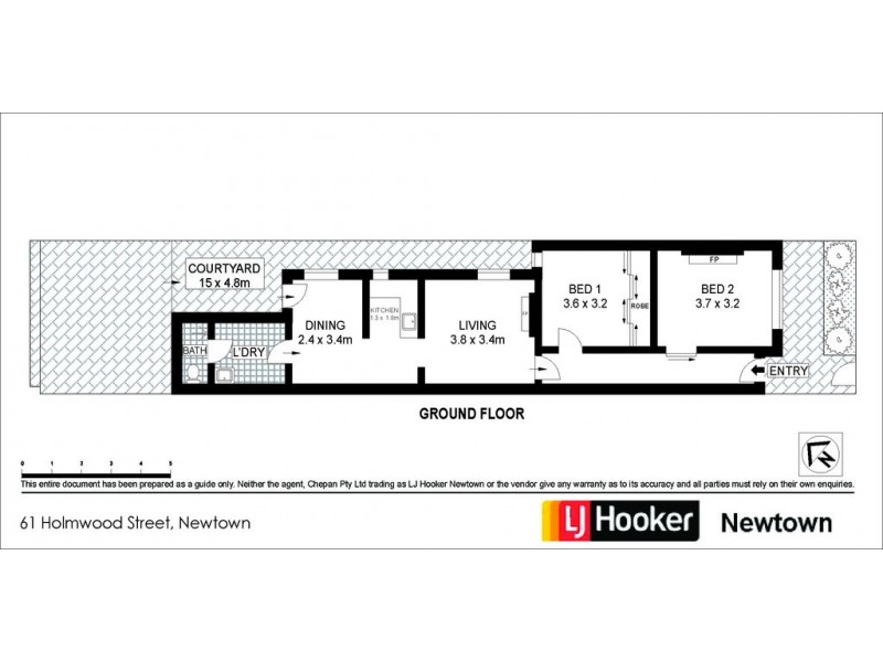 61 Holmwood Street, Newtown NSW 2042 Floorplan