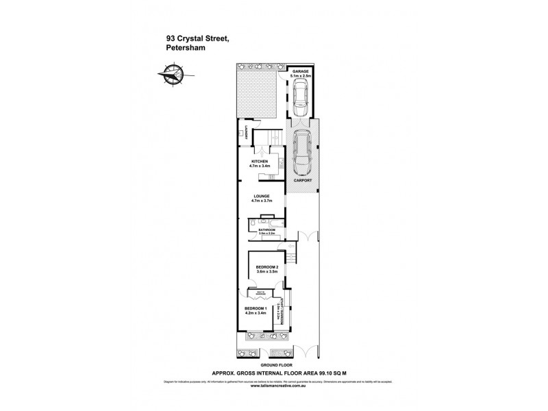93 Crystal Street, Petersham NSW 2049 Floorplan