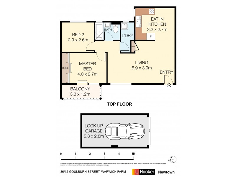 36/12 Goulburn Street, Warwick Farm NSW 2170 Floorplan