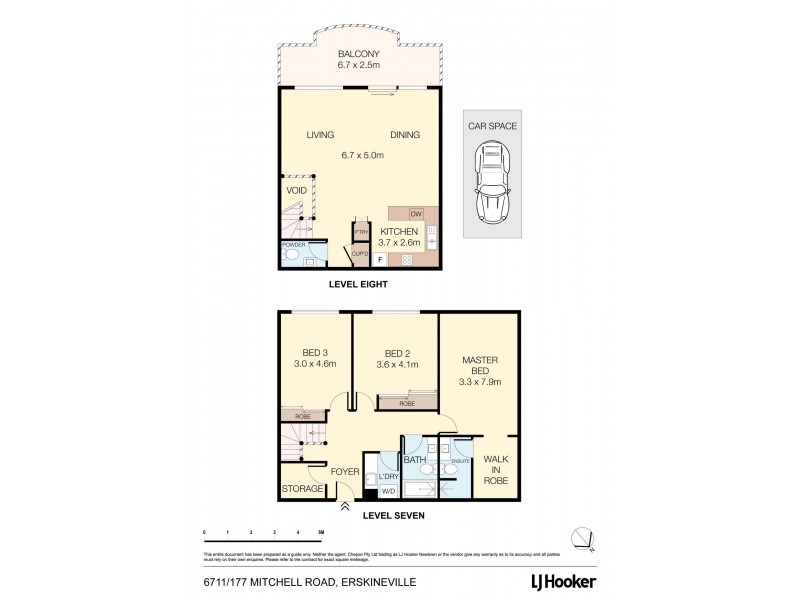 6711/177-219 Mitchell Road, Erskineville NSW 2043 Floorplan
