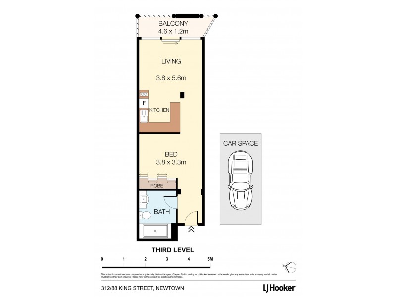 312/88 King Street, Newtown NSW 2042 Floorplan