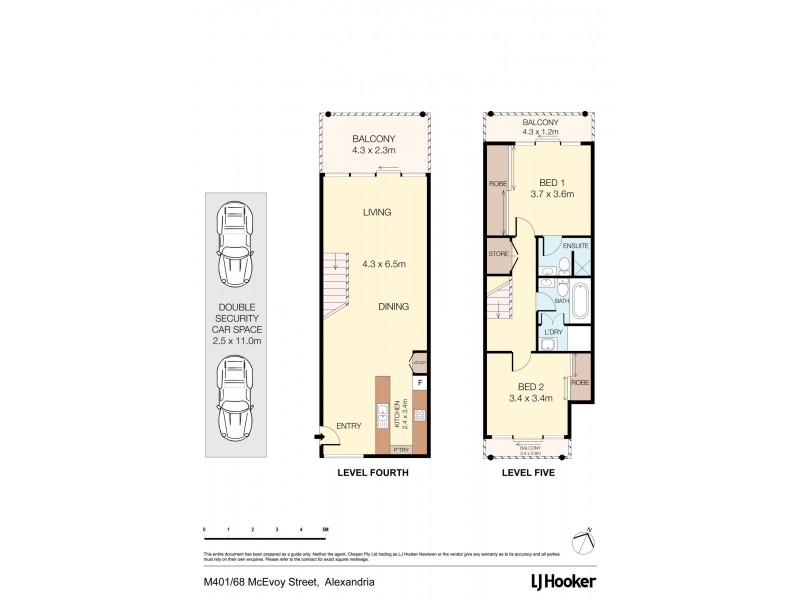 M401/68 McEvoy Street, Alexandria NSW 2015 Floorplan