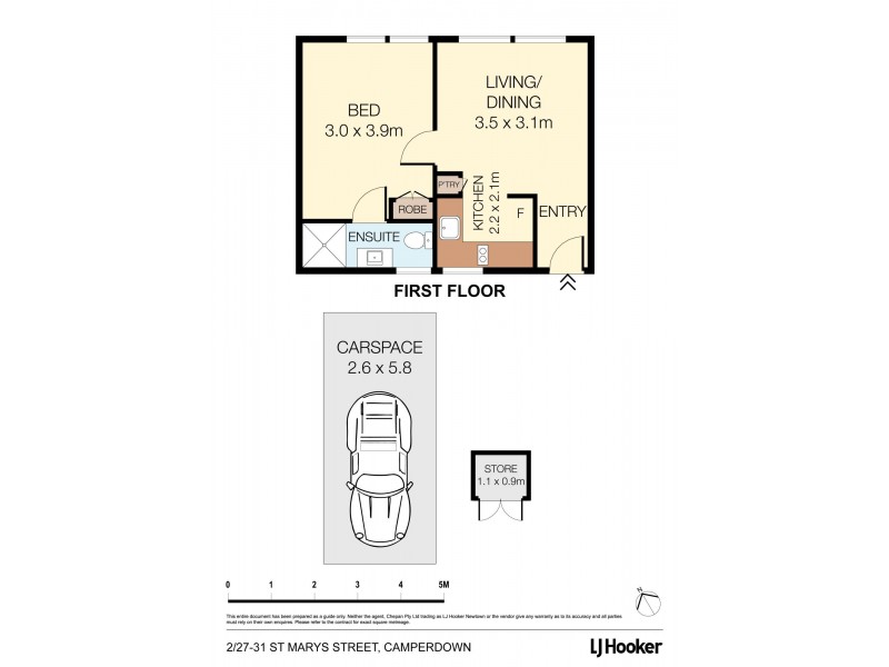 2/27-31 St Marys Street, Camperdown NSW 2050 Floorplan