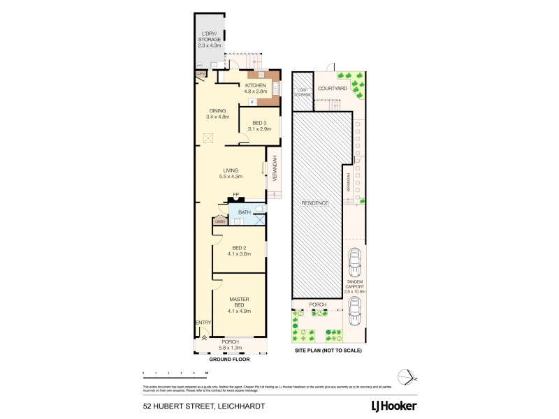 52 Hubert Street, Leichhardt NSW 2040 Floorplan