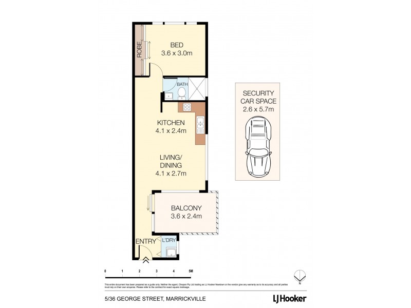 5/36 George Street, Marrickville NSW 2204 Floorplan