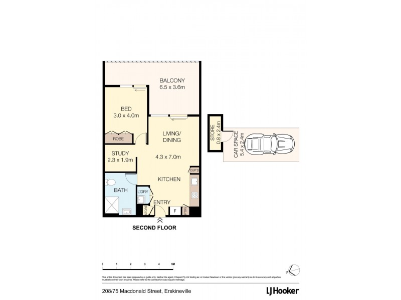 208/75-91 Macdonald Street, Erskineville NSW 2043 Floorplan