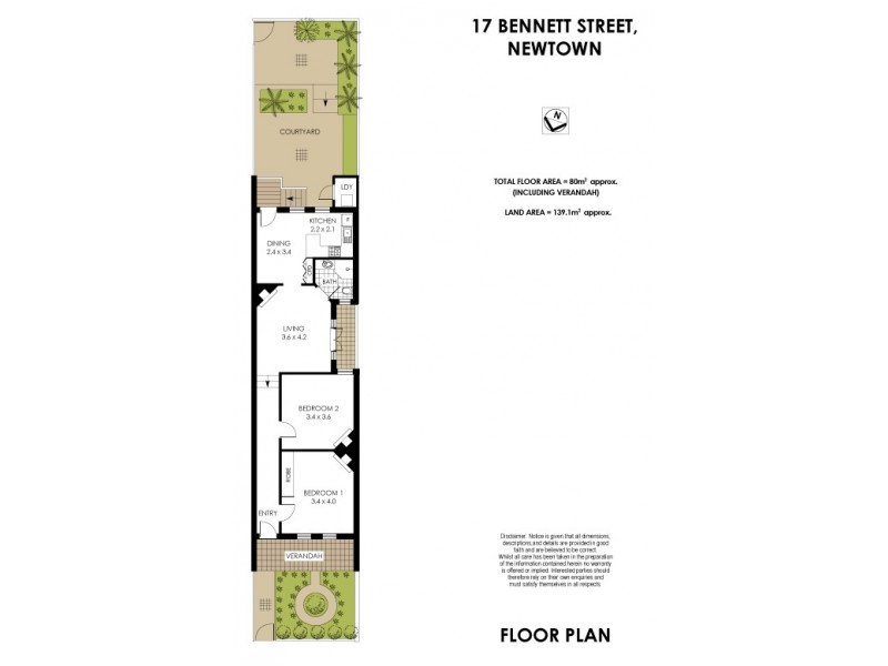 17 Bennett Street, Newtown NSW 2042 Floorplan