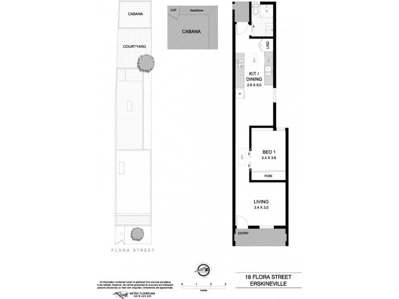 18 Flora Street, Erskineville NSW 2043 Floorplan