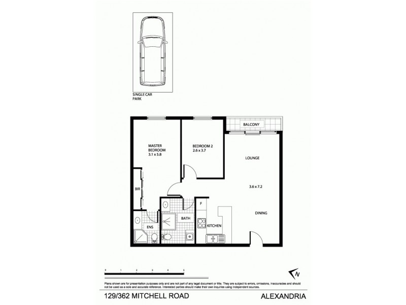 129/362 Mitchell Road, Alexandria NSW 2015 Floorplan