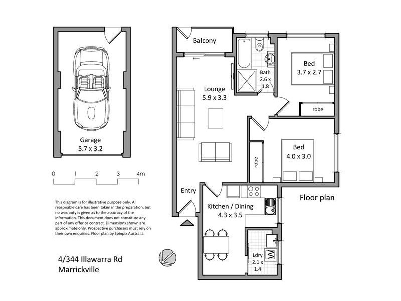 3/340 Illawarra Road, Marrickville NSW 2204 Floorplan
