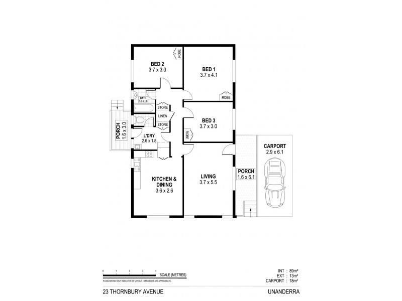 23 Thornbury Ave, Unanderra NSW 2526 Floorplan