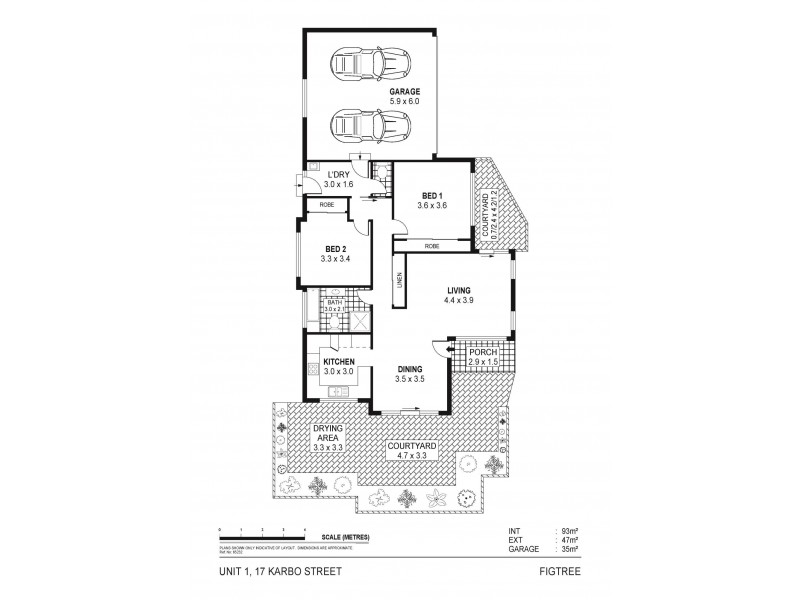 1/17 Karbo Street, Figtree NSW 2525 Floorplan
