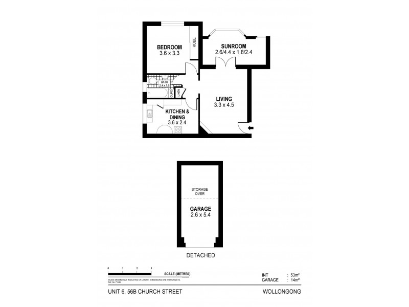 6/56 B Church Street, Wollongong NSW 2500 Floorplan