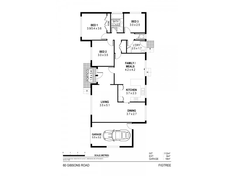 60 Gibsons Road, Figtree NSW 2525 Floorplan
