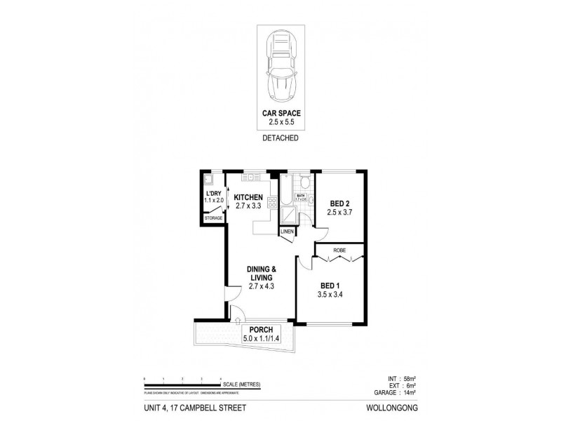 4/17 Campbell Street, Wollongong NSW 2500 Floorplan
