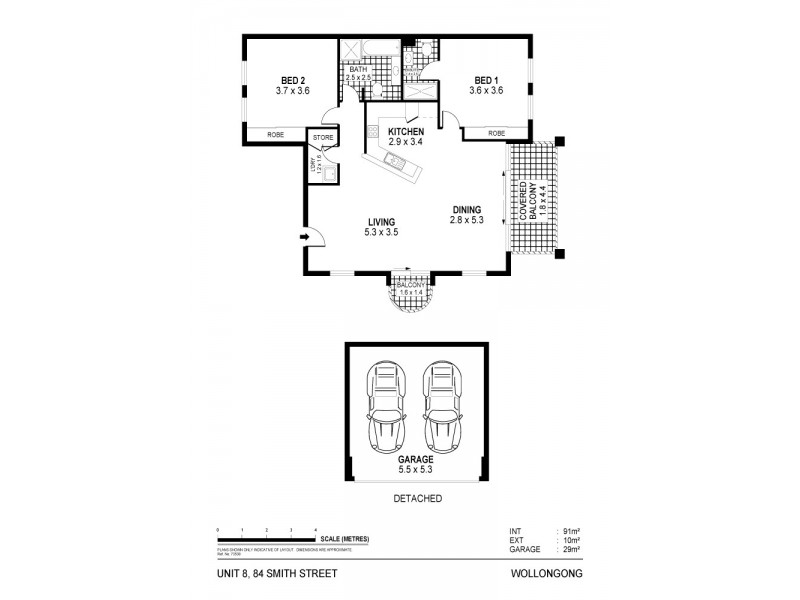 8/84 Smith Street, Wollongong NSW 2500 Floorplan